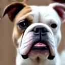 Foto van een schattige bulldog Boefje.